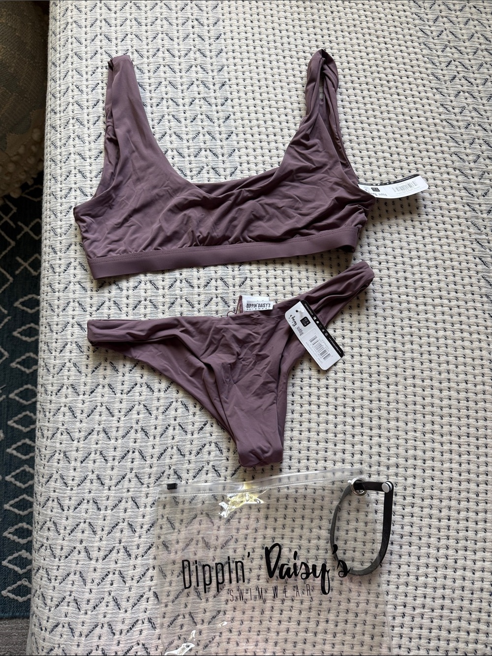 Dippin’ Daisy’s Purple/Mauve Bikini NWT